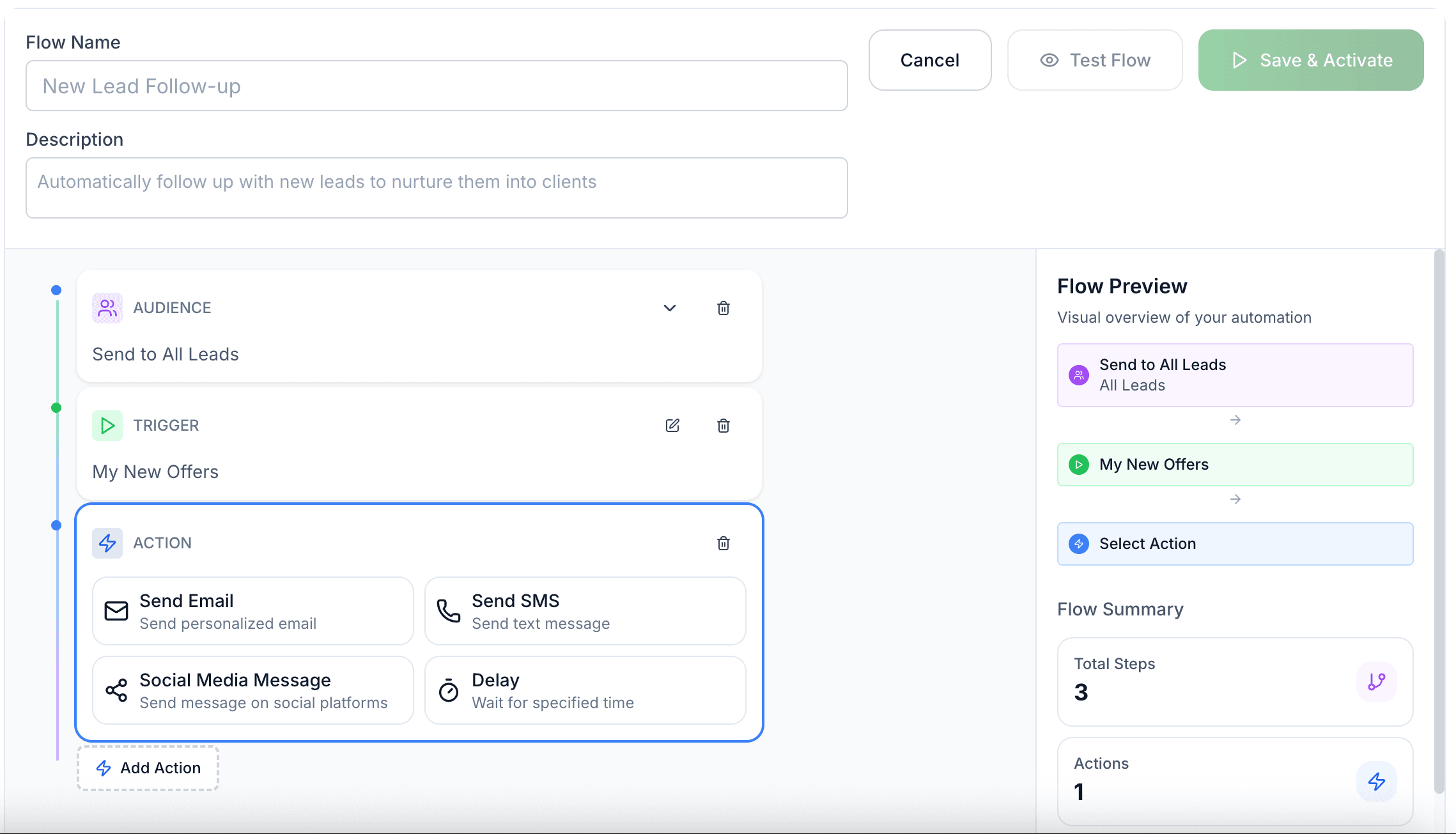 Workflow Automation interface showing automate what you do manually